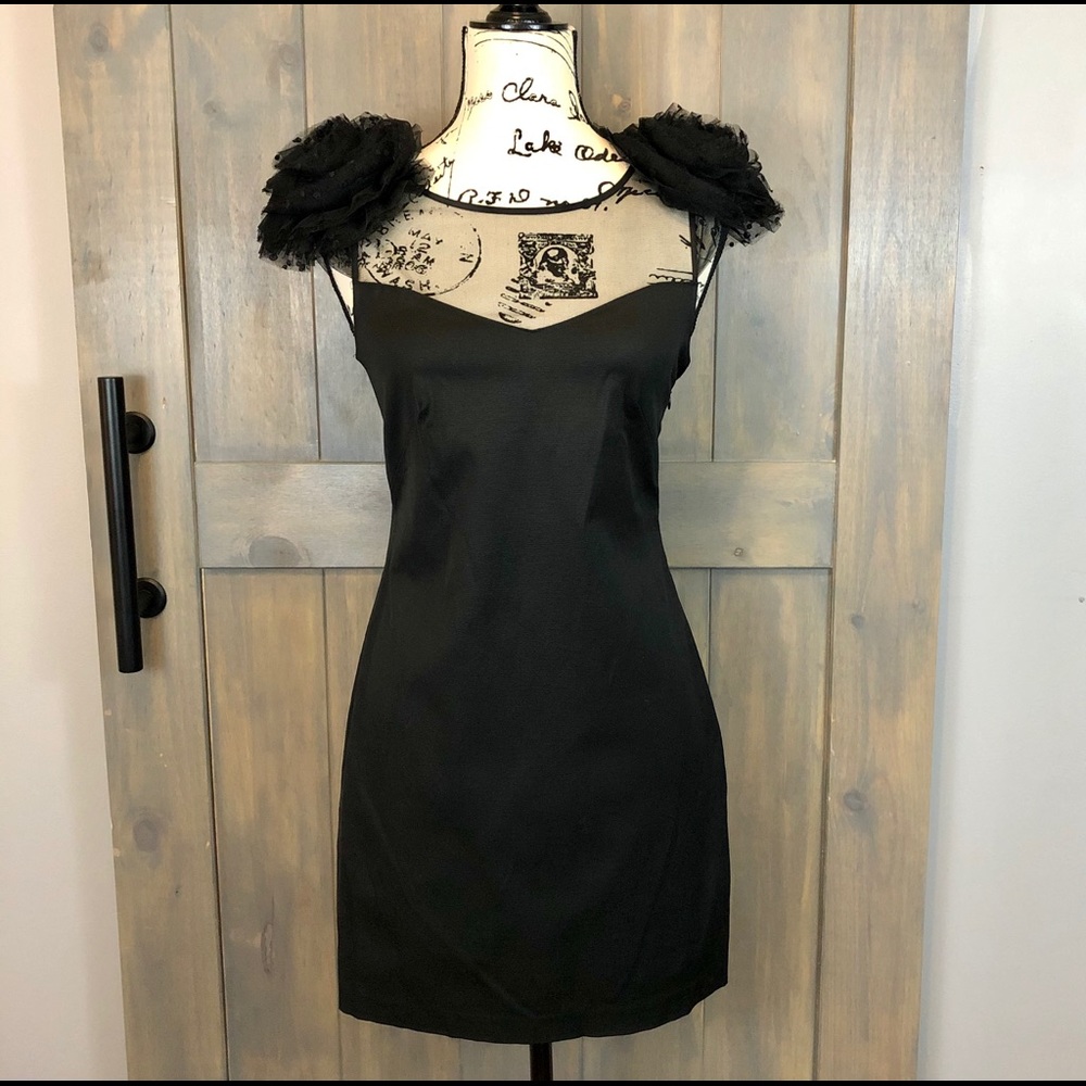 Pearl by Georgina Chapman Black Cocktail Dress Sz4